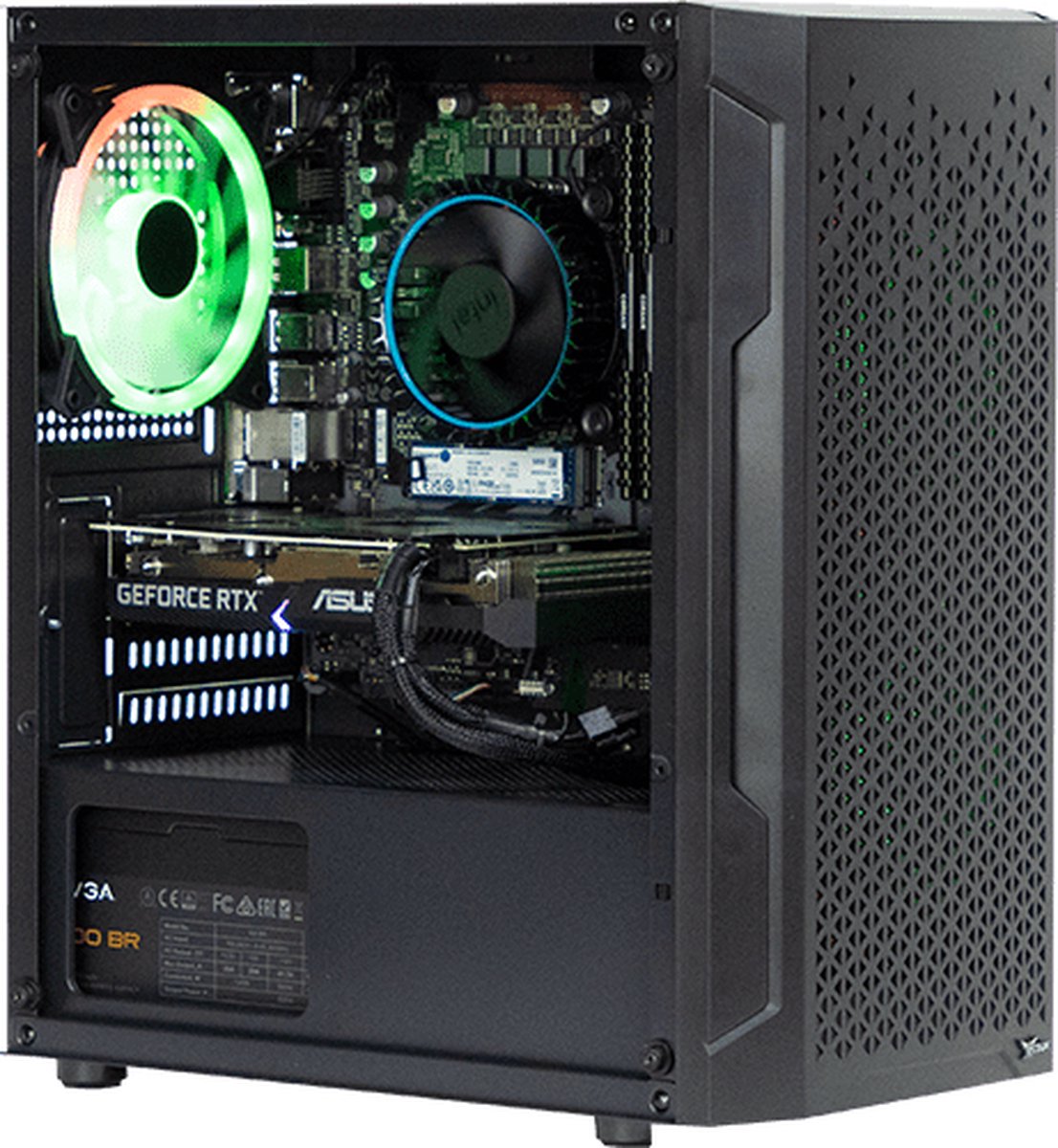 Gaming PC Redux Entry I121 R36L - NVIDIA GeForce RTX 3060 - Intel Core i3 12100F - 16GB RAM - 500 GB SSD