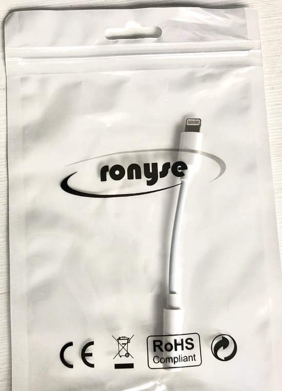 Lightning to 3.5mm Headphone Jack Audio Adapter voor iPhone Lightning