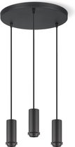 Home Sweet Home - Moderne verlichtingspendel Pendel Xxl voor lampenkap - Zwart - 35/35/137.5cm - 3 lichts hanglamp gemaakt van Metaal - geschikt voor E27 LED lichtbron - voor lampenkap met doorsnede max.16cm