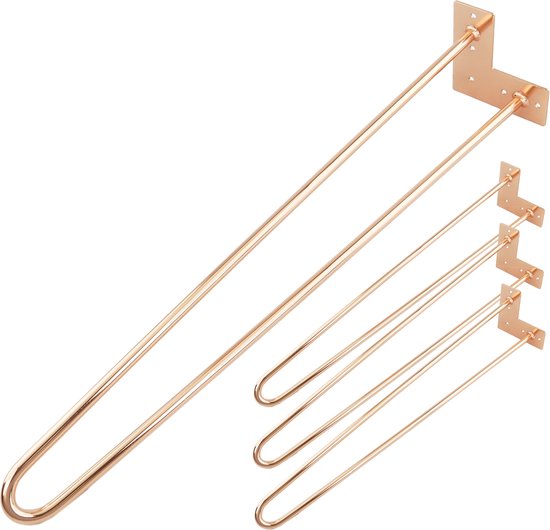Set stalen rechte poten tafel onderstel | 2x poot | Snelle levering
