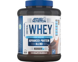 Applied Nutrition Applied Nutrition Critical Whey - Eiwitten / Proteine Shake - 2000 Gr - 66 Doseringnen - Chocolate Milkshake Smaak