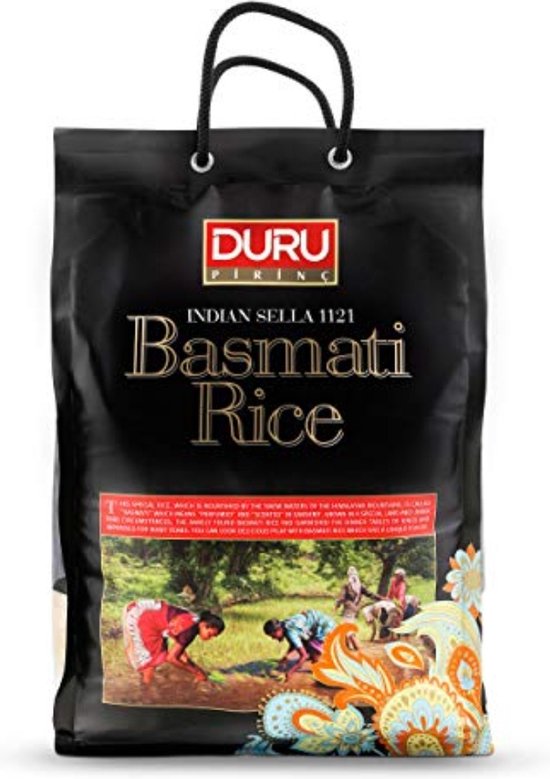 Duru Basmati pirinç - glutenvrije rijst voor pilav en Aziatische gerechten - 5kg