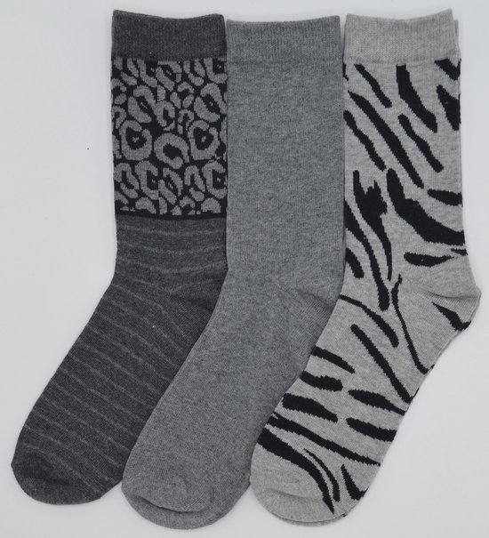 ESPRIT Dames Sokken Basic Easy 2-Pack - Grijs 35-38