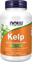 NOW Foods Kelp 150 Mcg - 200st Jodiumtabletten - Jodiumpillen - Jodium Pillen - 1x200st