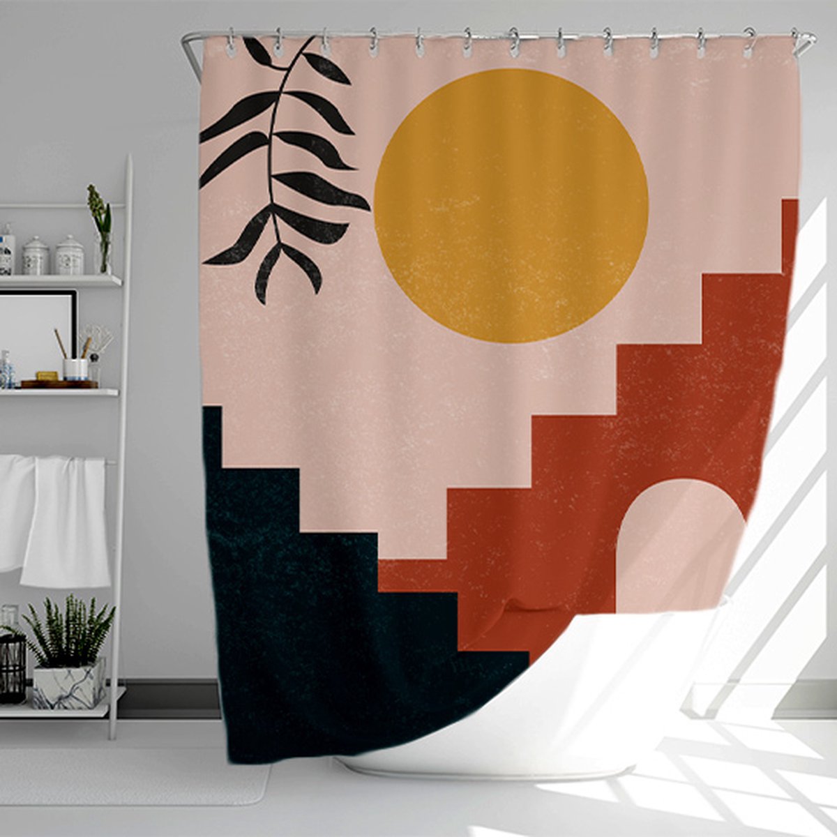 Douchegordijn Hugo 150x180 cm - met ringen