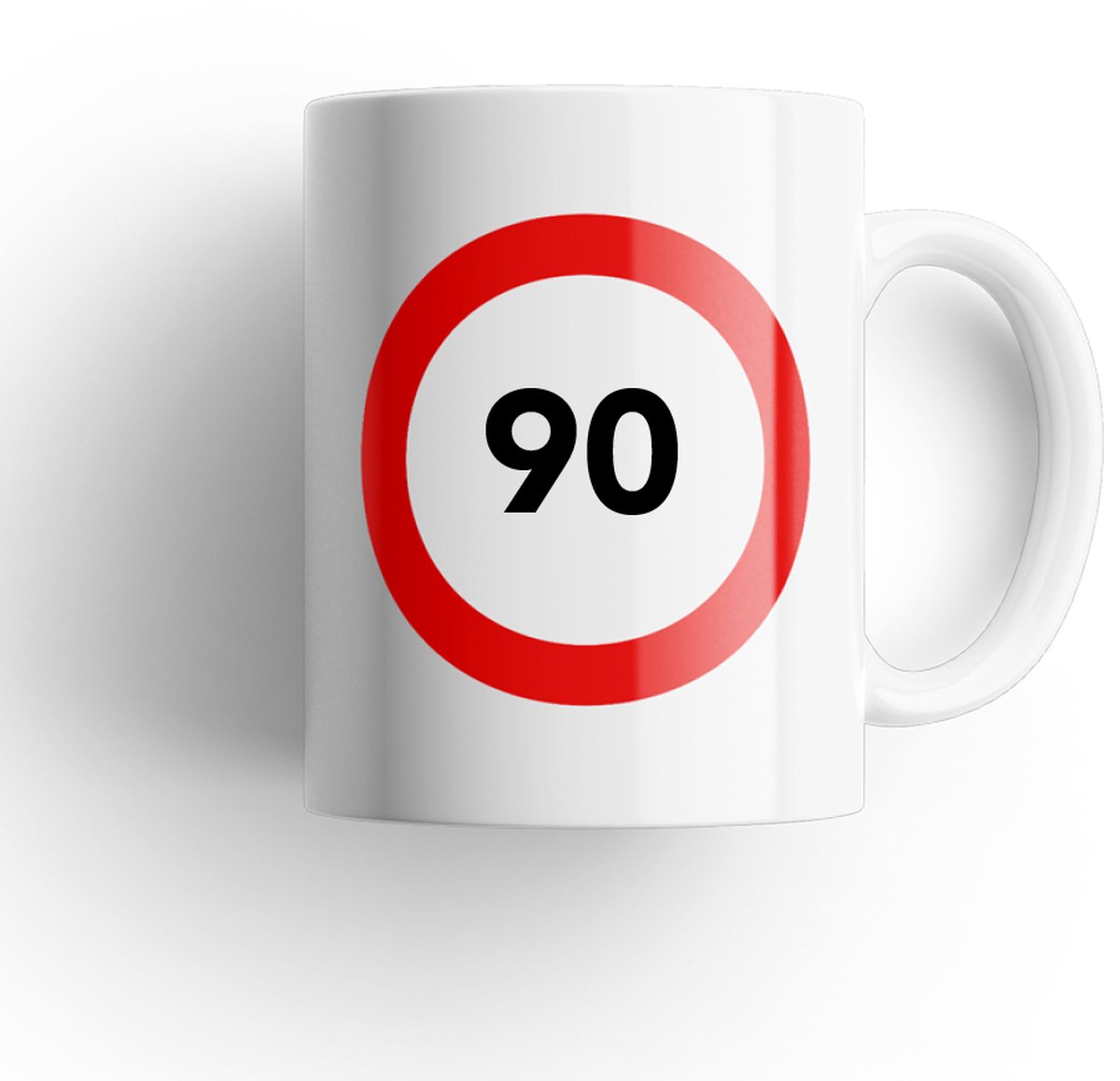 Mok 90 jaar | Mok verjaardag |Fotofabriek cadeau mok| Grappige mok | Mok gefeliciteerd | Mok happy birthday