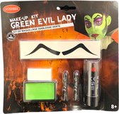 Green Evil Lady Make-Up Kit - Halloween schminkset
