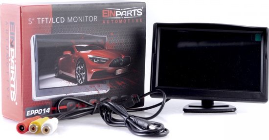 Moniteur LCD Voiture 4.3" Ultra-Mince - DC 9-35V, Entrée AV | Pour Caméra De Recul - Installation Facile