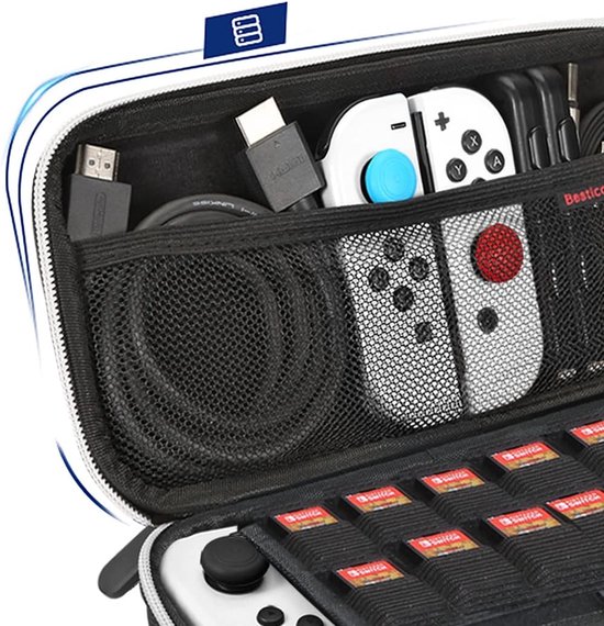 Bestico Etui pour Nintendo Switch/Switch OLED - Housse de