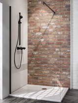 Cabine de douche Schulte - douche à l'italienne - Style - 120x190cm - verre de sécurité transparent 6mm - nano - profil noir mat