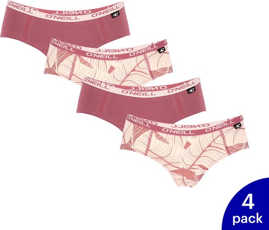 4-Pack O'Neill Ladies Hipster Surfer Underwear 801782 - Multi - Taille L