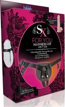 Blush Strap On harnas SX HARNESS FOR YOU KIT 7INC COCK Zwart