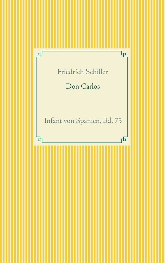 Taschenbuch-Literatur-Klassiker 75 - Don Carlos - cover