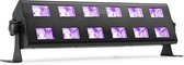 Blacklight - BeamZ BUV263 - LED blacklight bar met 12 UV LED's van 3W