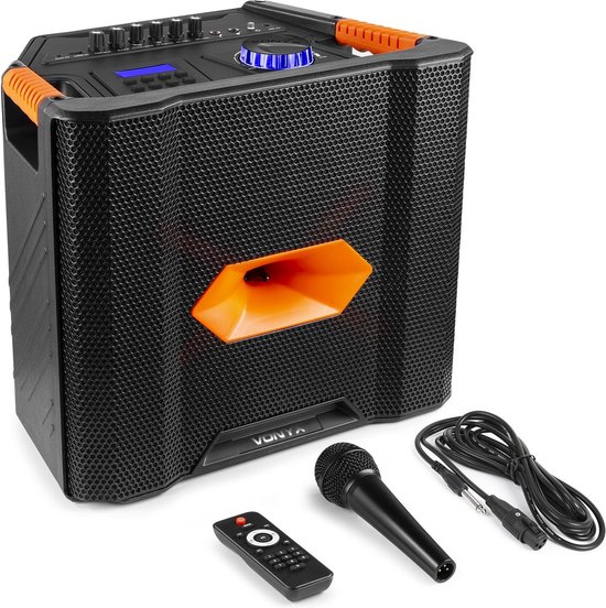 Party speaker - Vonyx ROCK300 - Draagbare speaker Bluetooth - Accu -  Karaoke set - 180W | bol.com