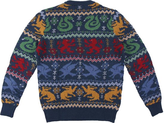 Hoop van januari Voorrecht Harry Potter Hogwarts ugly christmas sweater - Foute kersttrui Zweinstein -  M | bol.com