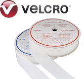 Velcro klittenband-wit -30mm-Haak & Lus-25mtr