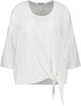 SAMOON Dames Blouseachtig shirt met geknoopt detail Offwhite-44