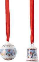 Hutschenreuther Décoration de Sapin de Noël Mini Set Horloge Boule Réveillon de Noël - 727412 - par Renáta
