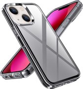 Mobigear Hoesje geschikt voor Apple iPhone 14 Telefoonhoesje Hardcase | Mobigear Crystal Backcover | iPhone 14 Case | Back Cover - Transparant / Grijs
