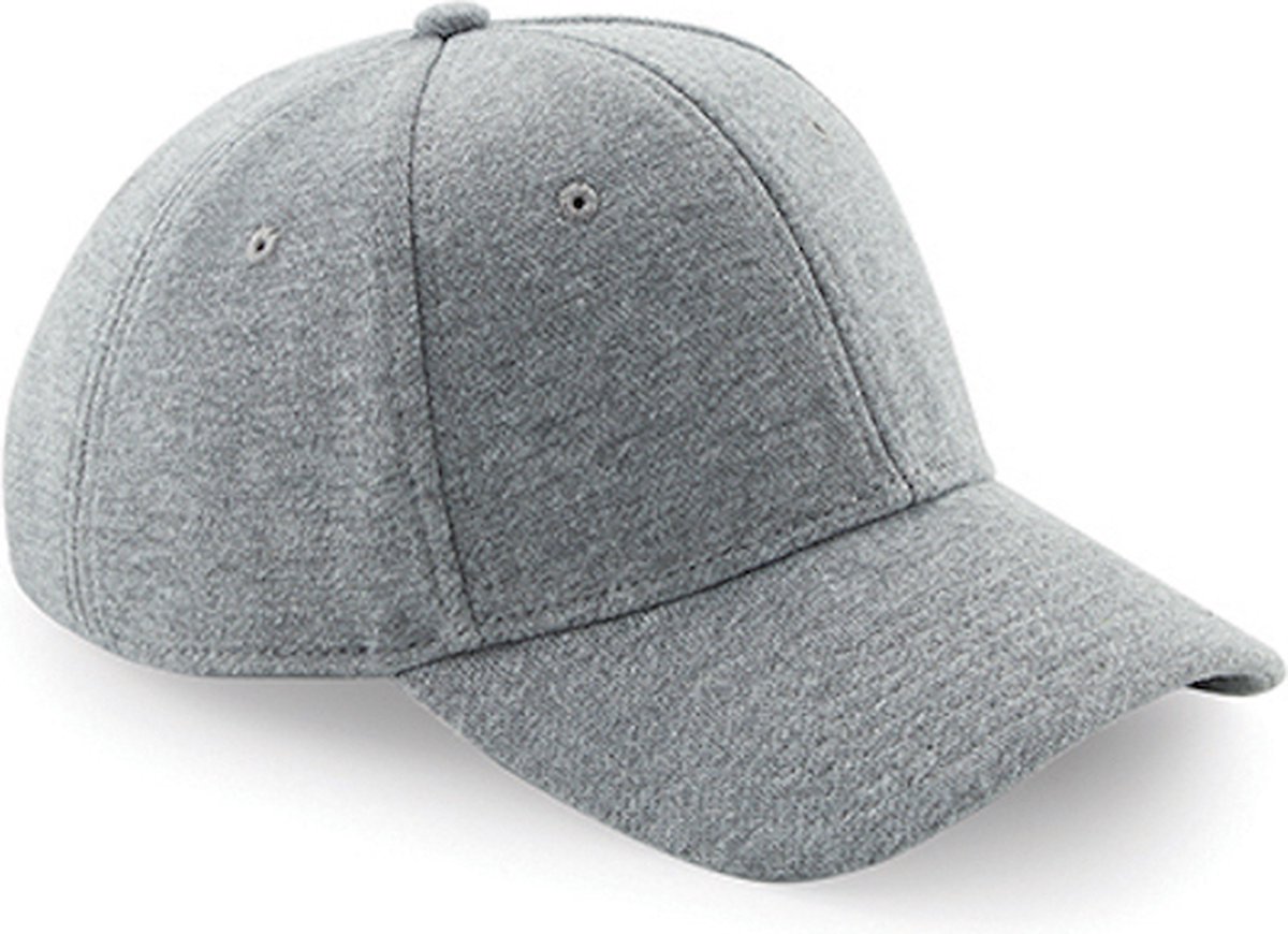 Beechfield 'Jersey Athleisure Baseball Cap' Lichtgrijs