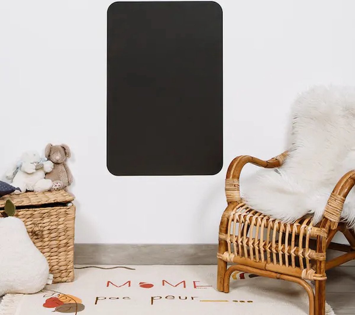 STALFORM 4x Licht Magneetbord Zwart 62,5x20 Cm Roestvrij Staal Prikbord Magnetisch Groot Keuken Kantoor Kinderkamer 1278041892