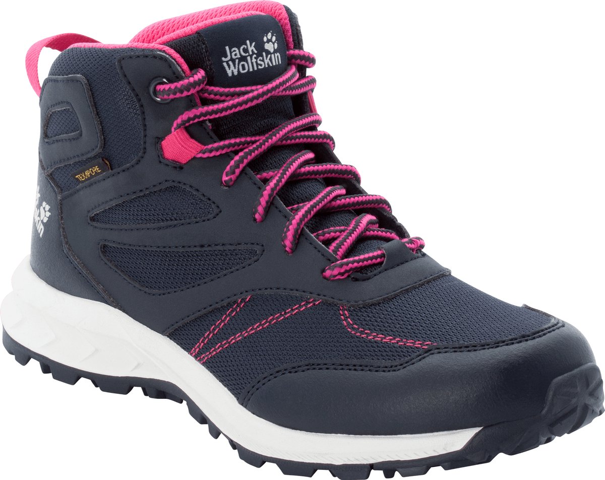 Jack Wolfskin Woodland Texapore Mid Wandelschoenen Blauw
