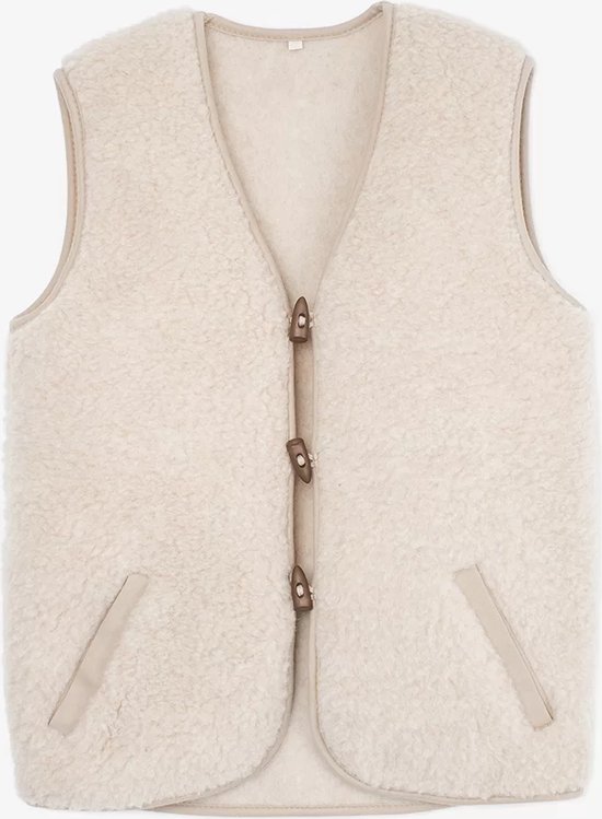 Fluffy Vest / Bodywarmer en laine mérinos "Unisex"