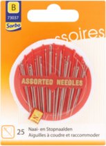 Sorbo Home Essentials Sewing & Darning Needles - naai- en stopnaalden - 25 naalden assortie