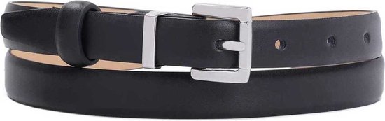 zwarte casual jeans riem met een grove looi structuur. - Riemen.nl
