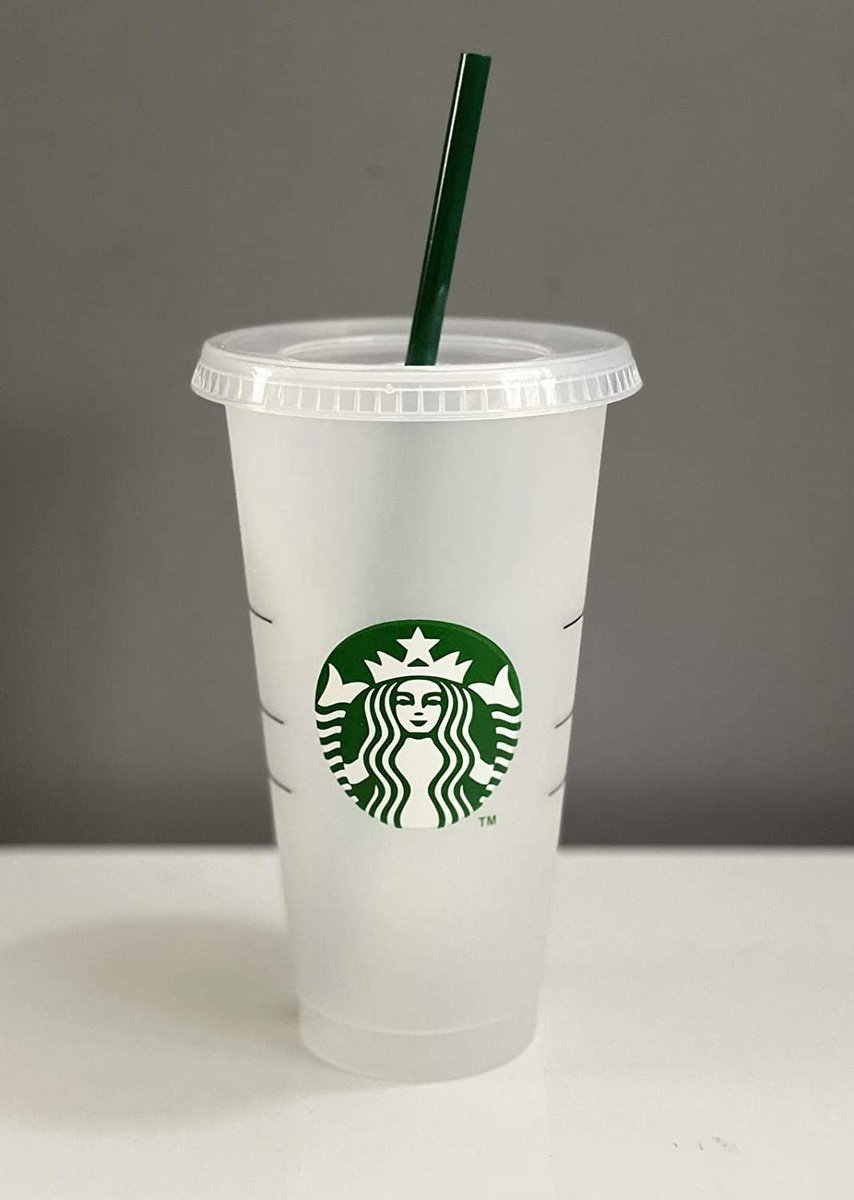 Starbucks Beker - Drinkbeker -Mok met Rietje en Deksel - Herbruikbaar- ijskoffie beker- Milkshake beker