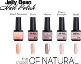 Jelly Bean Nail Polish Gel Nagellak New - Five shades of natural - voordeelset - UV Nagellak 8ml
