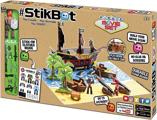 Afbeelding van het spel Stikbot - Pirate Movie Set (Multicolor)