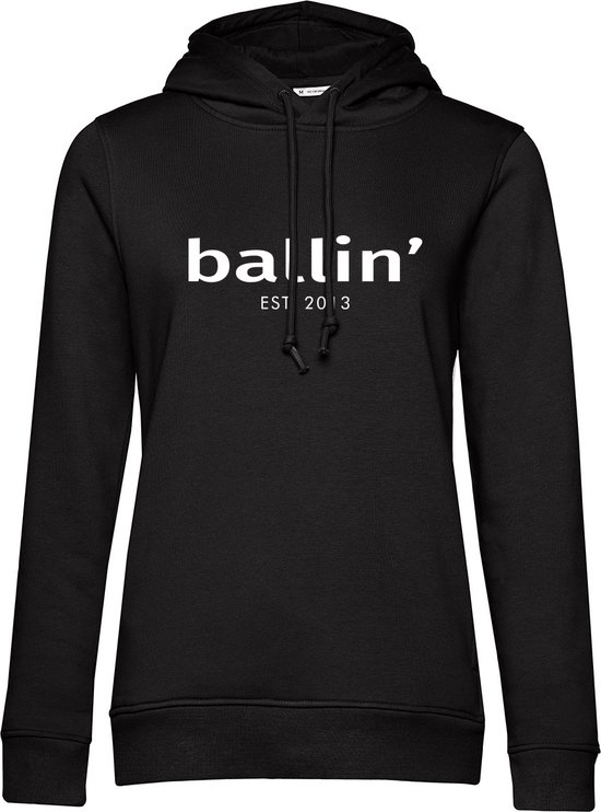 Foto: Dames hoodies met ballin est 2013 wmn hoodie print zwart maat l