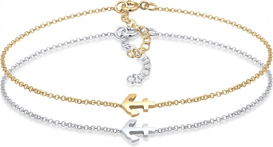 Elli Dames sieraden armband streng armband Infinity oneindigheid Liefde Vriendschap Forever liefdesbewijs zilver 925 rosé verguld lengte 17 cm
