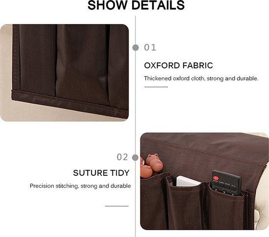Sofa Buddy® - Personal organiser - Couch Caddy - Opslag Console voor in de zetel, op