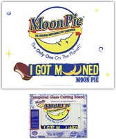 Moon Pie I Got Mooned Glazen Snijplank - 40 x 30 cm