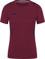 Jako - Shirt Challenge - Bordeauxrood Voetbalshirt Dames-40