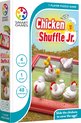 SmartGames - Chicken Shuffle Jr - 48 uitdagingen - Schuifpuzzel met 3D kippen en eitjes