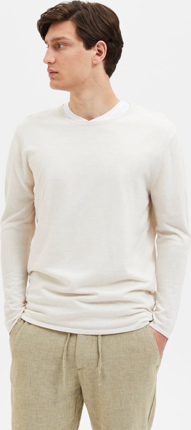 SELECTED HOMME SLHROME LS KNIT CREW NECK B NOOS Heren Trui - Maat M