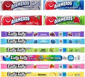 Laffy Taffy & Airheads Proefpakket - 10-delig - Amerikaans Snoeppakket - Snoepgoed - Buitenlands Snoep