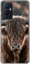 Geschikt voor OnePlus 9 hoesje - Schotse hooglander - Vacht - Portret - Siliconen Telefoonhoesje