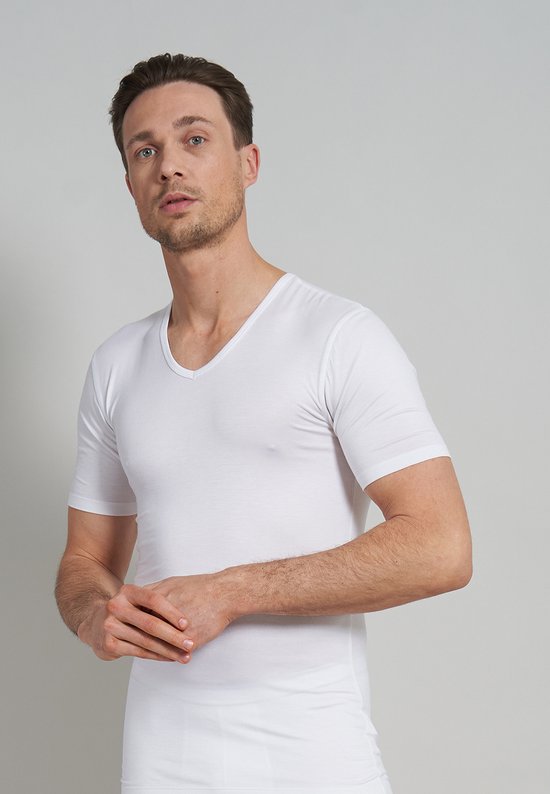 Götzburg Doppelripp 646354 - Camiseta (3 Unidades) Blanco 46
