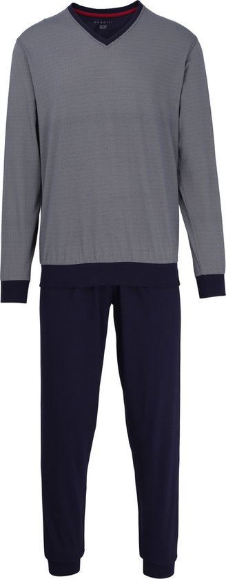 Marvmys Pyjama voor heren, pyjamaset met lange mouwen, zachte