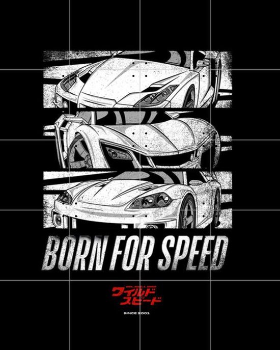 IXXI Born for Speed - Wanddecoratie - Film & TV - 80 x 100 cm