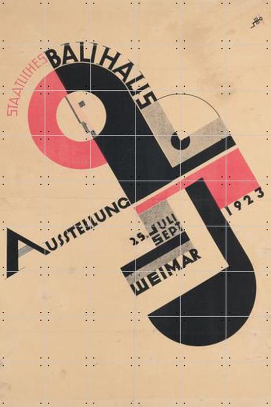 IXXI Bauhaus exhibition 1923 - Wanddecoratie - Abstract - 120 x 180 cm