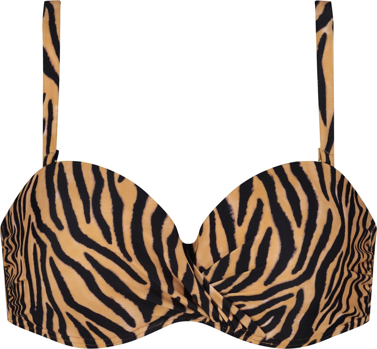 Beachlife Soft Zebra Dames Bikinitopje Bruin, zwart