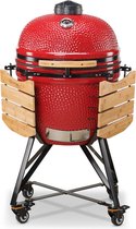 Bol.com Kamado Bono Grande 23 inch (rood) - grill - rook - stoof - levenslang garantie op keramiek aanbieding