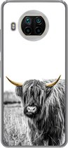 Geschikt voor Xiaomi Mi 10T Lite 5G hoesje - Schotse hooglander - Goud - Zwart - Wit - Siliconen Telefoonhoesje