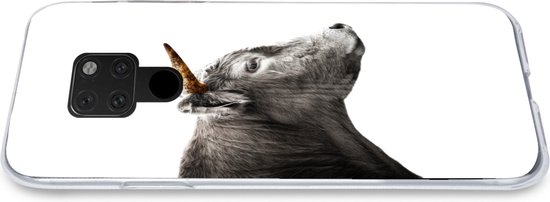 Coque Huawei P40 Lite - Scottish Highlander - Corne - Or - Coque de téléphone en Siliconen